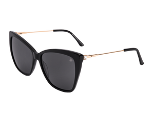 Rosa Valentine Cat-Eye Sunglasses - 1153 Black