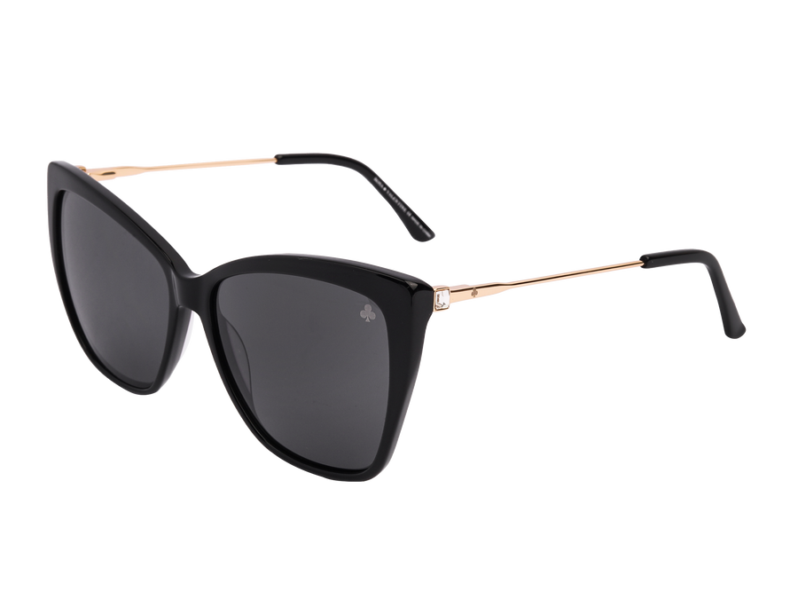 Rosa Valentine Cat-Eye Sunglasses - 1153 Black