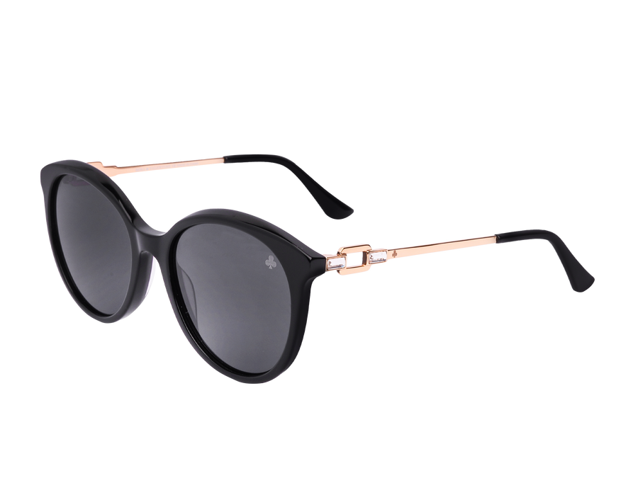 Rosa Valentine Square Sunglasses - 4622 Black