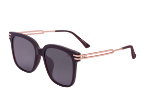 Rosa Valentine Square Sunglasses - 9061 Black