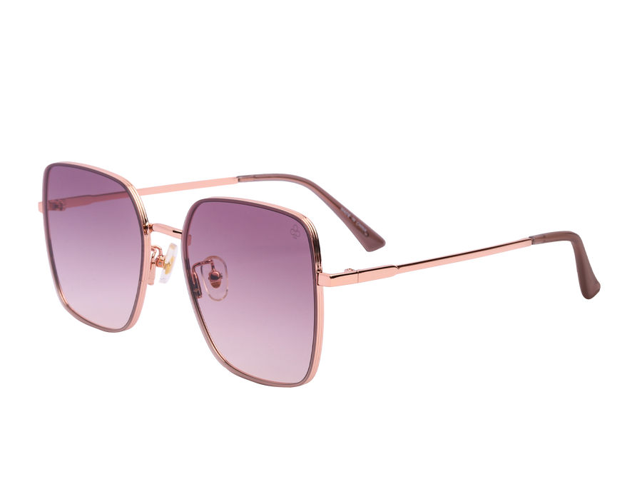 Rosa Valentine Square Sunglasses - 7263 Rose Gold