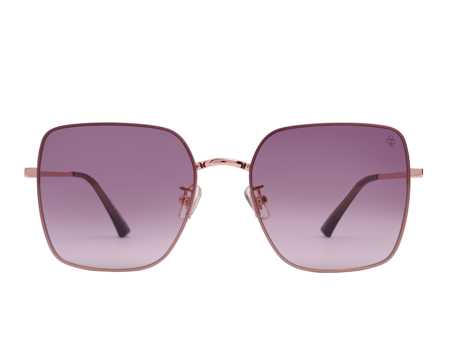 Rosa Valentine Square Sunglasses - 7263 Rose Gold