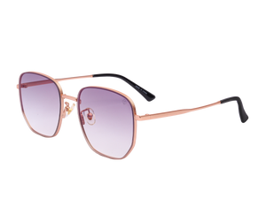 Rosa Valentine Square Sunglasses - 7260 Rose Gold