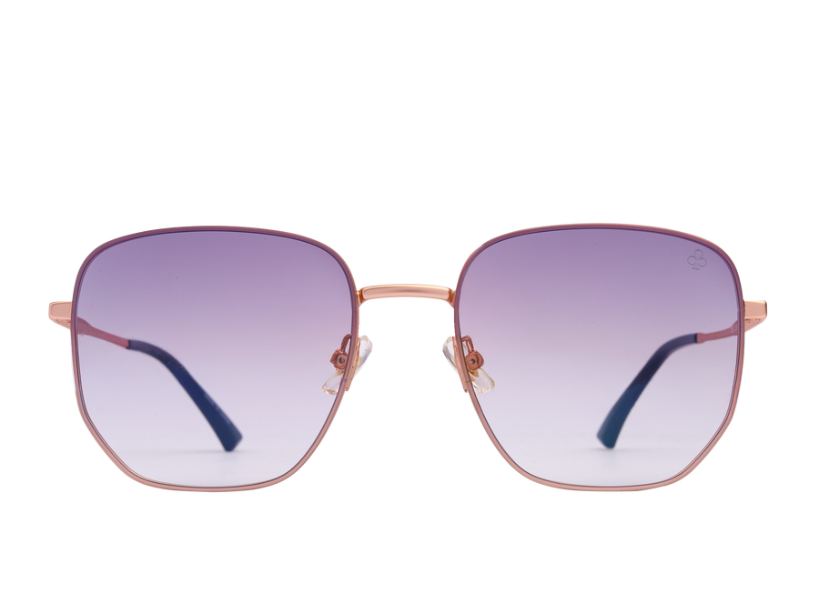 Rosa Valentine Square Sunglasses - 7260 Rose Gold