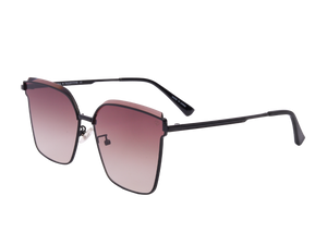 Rosa Valentine Square Sunglasses - 7241 Black