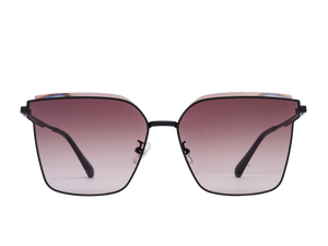 Rosa Valentine Square Sunglasses - 7241 Black