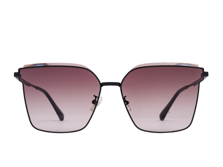 Rosa Valentine Square Sunglasses - 7241 Black