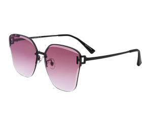 Rosa Valentine Square Sunglasses - 7252 Black