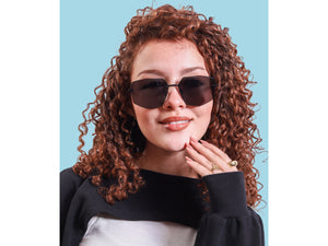 Rosa Valentine Square Sunglasses - 7248 Black