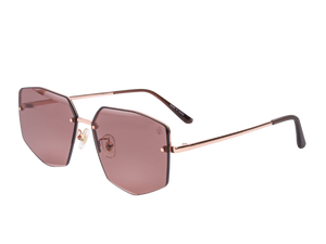 Rosa Valentine Square Sunglasses - 7248 Rose Gold