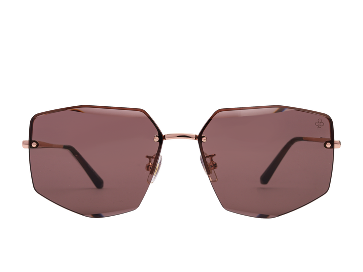 Rosa Valentine Square Sunglasses - 7248 Rose Gold