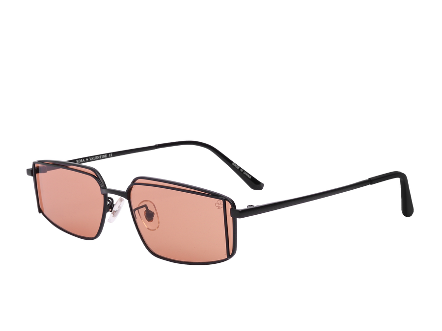 Rosa Valentine Square Sunglasses - 7247 Black