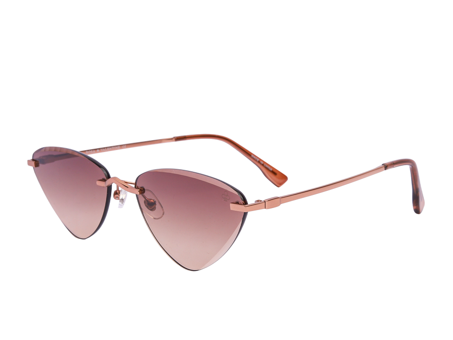 Rosa Valentine Triangle Sunglasses - 7253 Gold