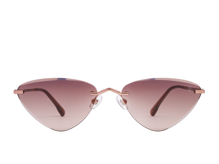 Rosa Valentine Triangle Sunglasses - 7253 Gold