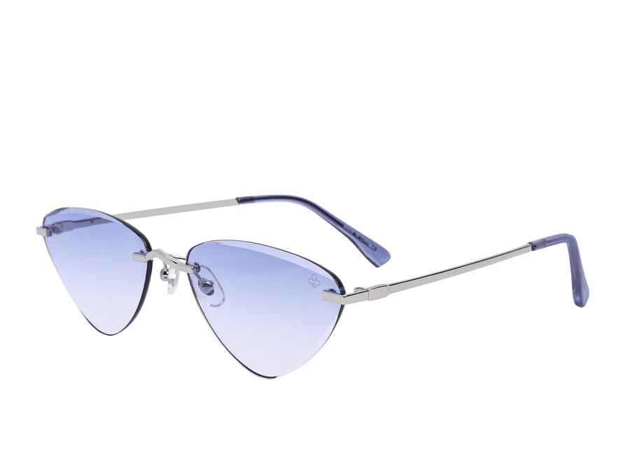 Rosa Valentine Triangle Sunglasses - 7253 Silver