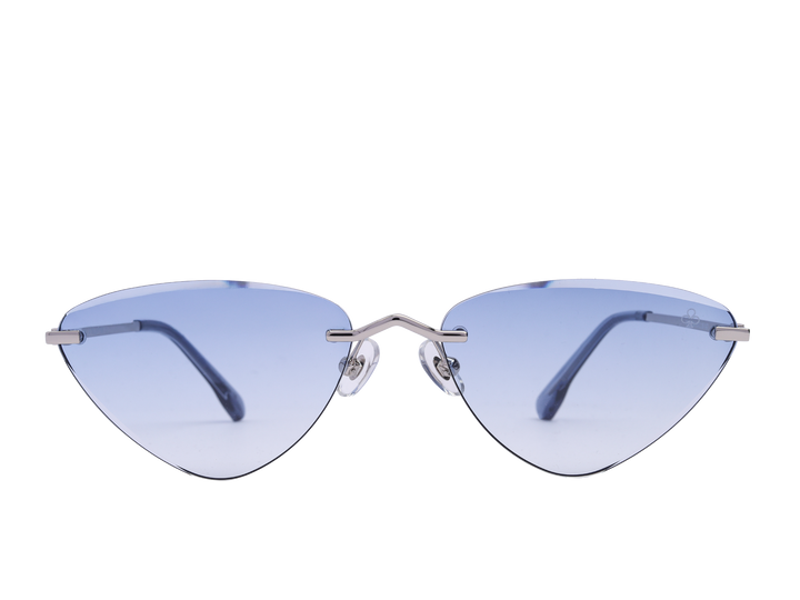 Rosa Valentine Triangle Sunglasses - 7253 Silver