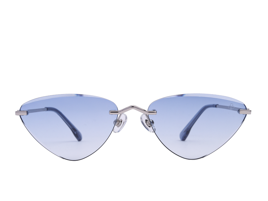 Rosa Valentine Triangle Sunglasses - 7253 Silver