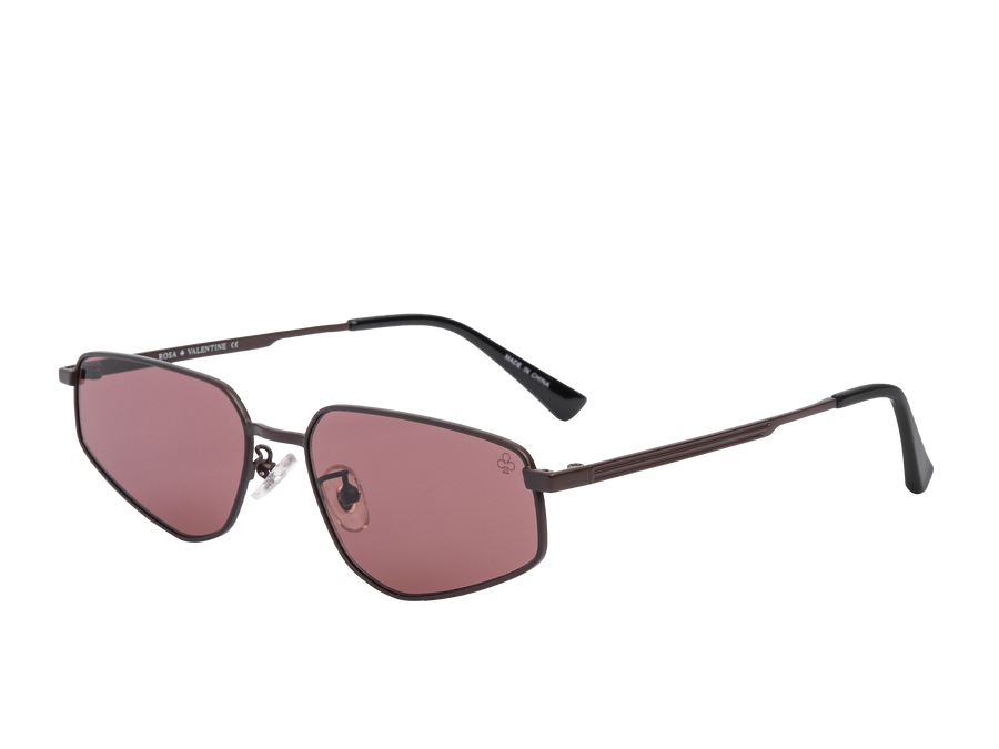 Rosa Valentine Square Sunglasses - 7245 Black