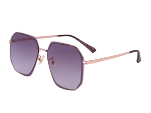 Rosa Valentine Square Sunglasses - 7233 Rose Gold