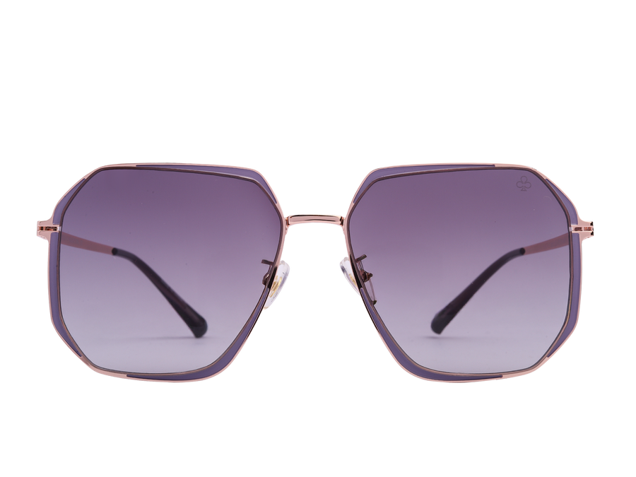 Rosa Valentine Square Sunglasses - 7233 Rose Gold