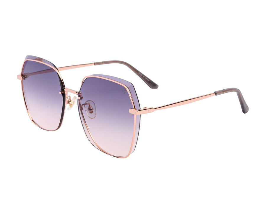 Rosa Valentine Square Sunglasses - 7166 Gold