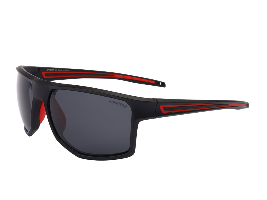 Sportster Square Sunglasses - KA01-02 Black Red