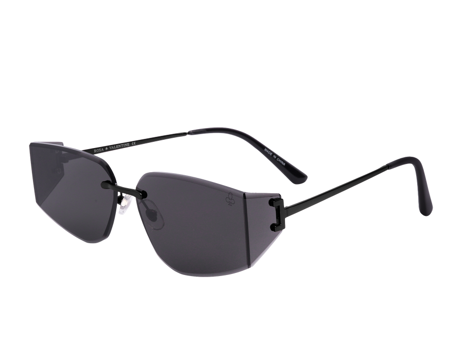 Rosa Valentine Square Sunglasses - 7905 Black