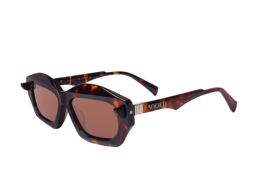 Society Square Sunglasses - THE ARTIST Havana