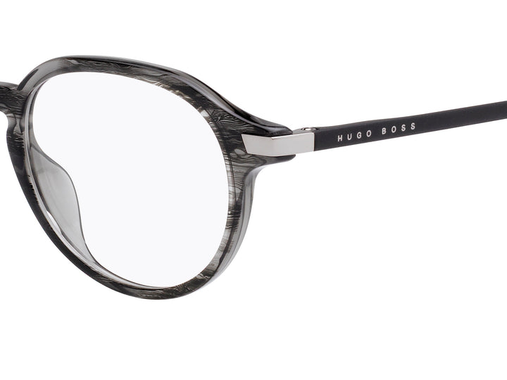 BOSS  Round Frame - BOSS 0988 STRIPED GREY