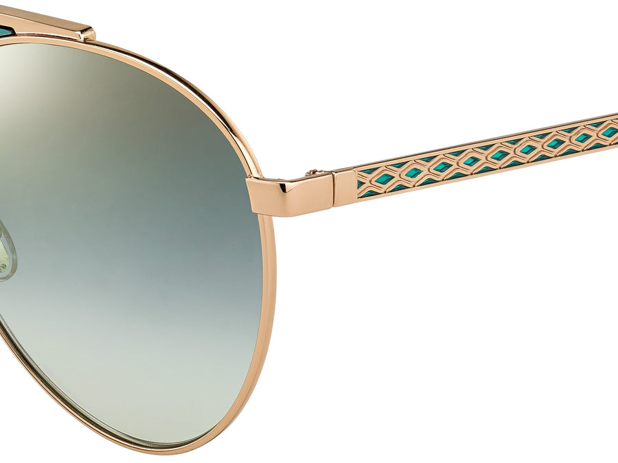 Jimmy Choo  Aviator sunglasses - AVE/S Gold Green