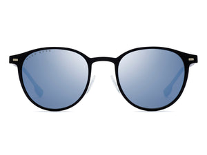 BOSS  Round sunglasses - BOSS 1008/S MATTE BLACK BLUE