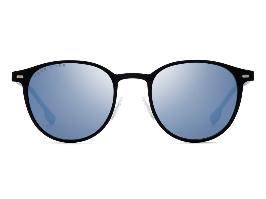 BOSS  Round sunglasses - BOSS 1008/S MATTE BLACK BLUE