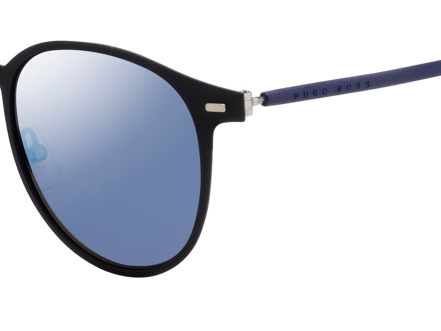 BOSS  Round sunglasses - BOSS 1008/S MATTE BLACK BLUE