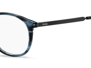 HUGO  Round Frame - HG 1017 Striped Blue