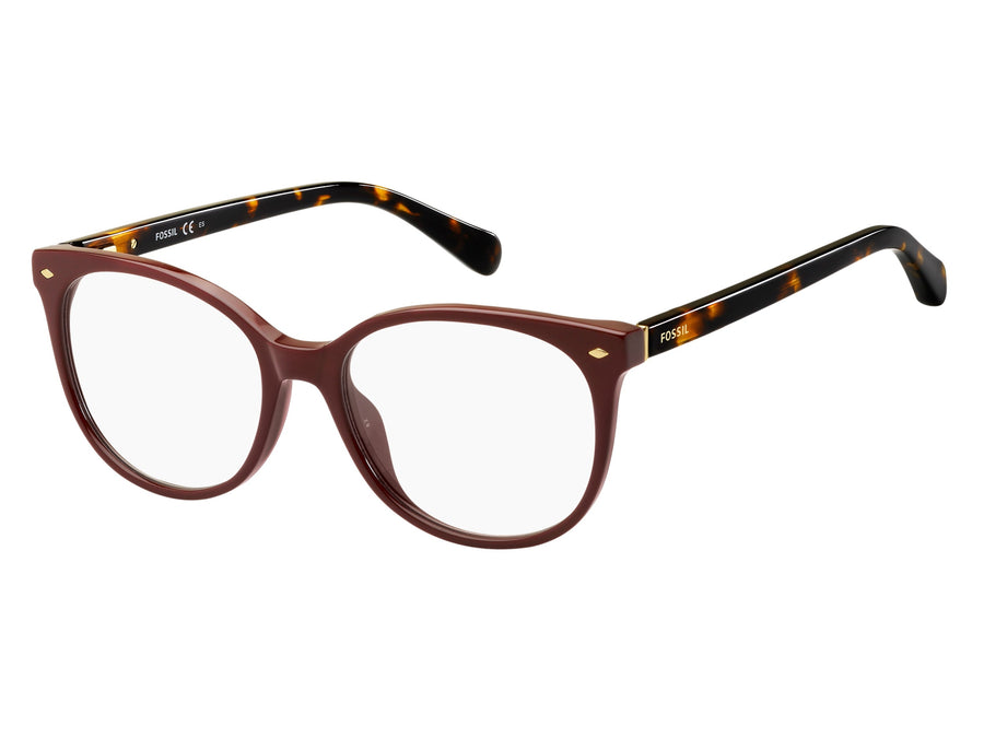 Fossil  Round Frame - FOS 7039 Burgundy