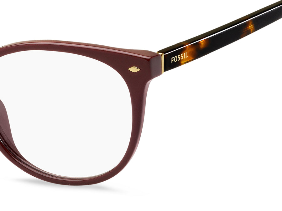 Fossil  Round Frame - FOS 7039 Burgundy