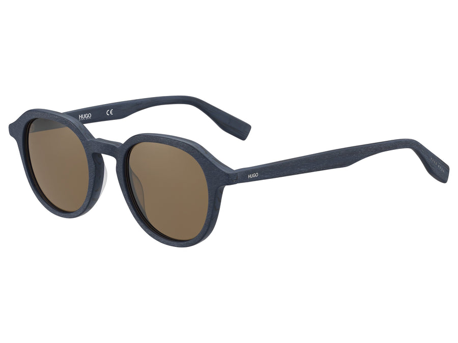 HUGO  Round sunglasses - HG 0321/S Matte Blue Wood