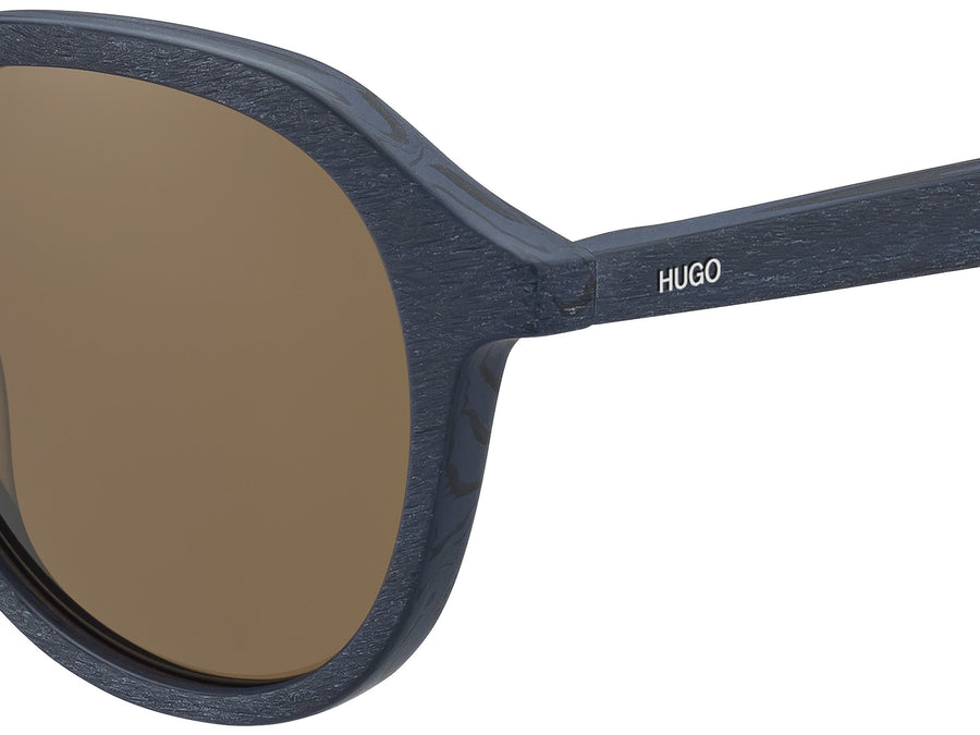 HUGO  Round sunglasses - HG 0321/S Matte Blue Wood