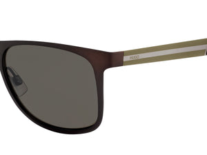 HUGO  Square sunglasses - HG 0244/S Matte Brown Green