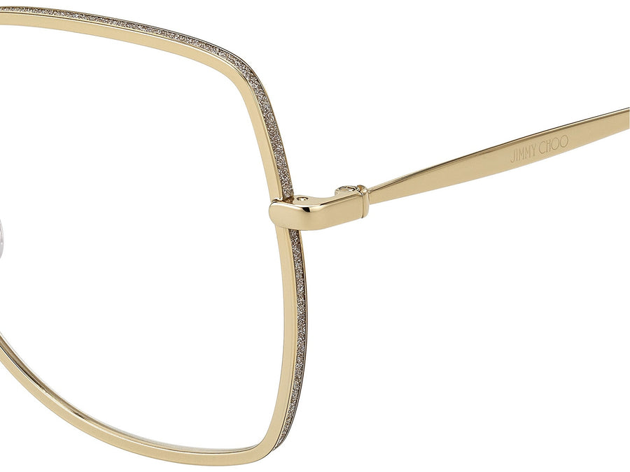 Jimmy Choo  Square Frame - JC228 Gold