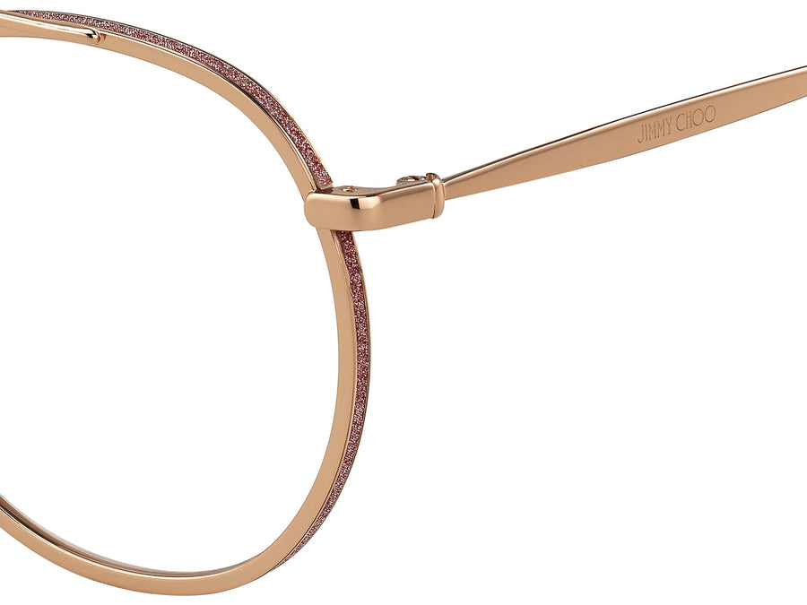 Jimmy Choo  Round Frame - JC230 Gold Pink