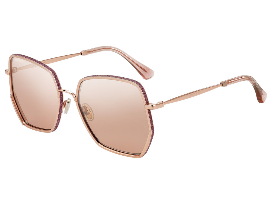 Jimmy Choo  Square sunglasses - ALINE/S Gold Pink