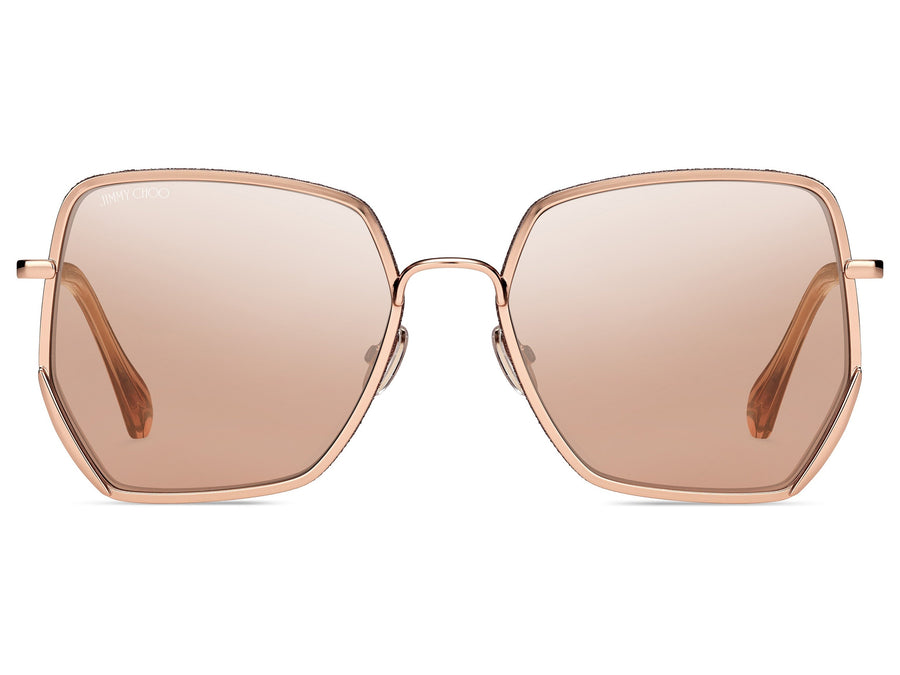 Jimmy Choo  Square sunglasses - ALINE/S Gold Pink