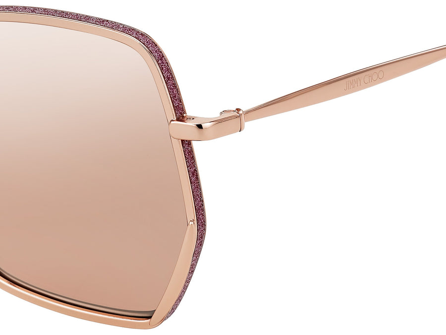 Jimmy Choo  Square sunglasses - ALINE/S Gold Pink