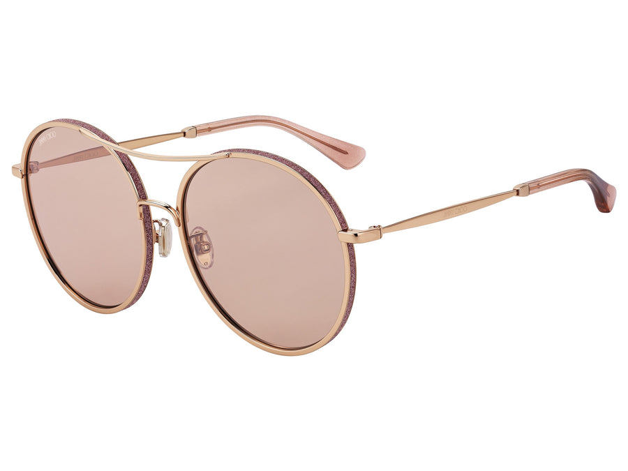 Jimmy Choo  Round sunglasses - LENI/F/S Gold Pink