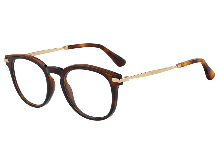 Jimmy Choo  Round Frame - JC247 Havana Glitter Brown