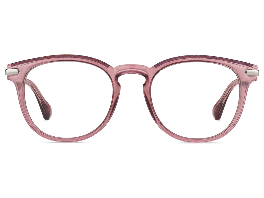 Jimmy Choo  Round Frame - JC247 Burgundy Gold Glitter