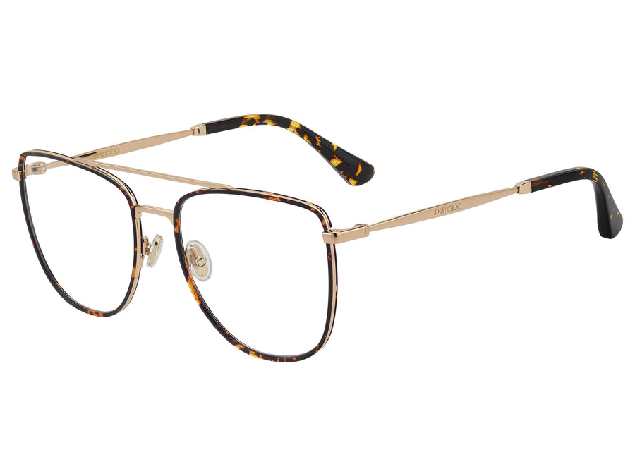 Jimmy Choo  Square Frame - JC250 Gold Havana