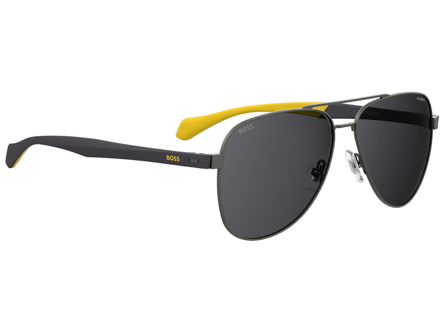 BOSS  Aviator sunglasses - BOSS 1077/S MATTE RUTHENIUM BLACK