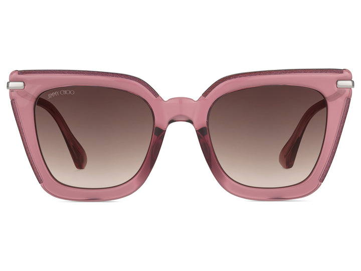 Jimmy Choo  Square sunglasses - CIARA/G/S Burgundy Gold Glitter